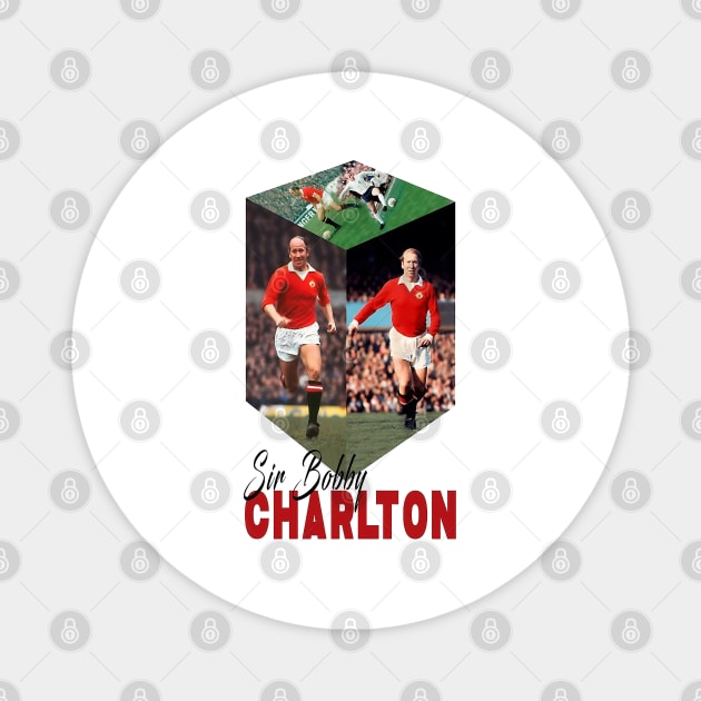 Sir Bobby Charlton Legend Magnet by WikiDikoShop